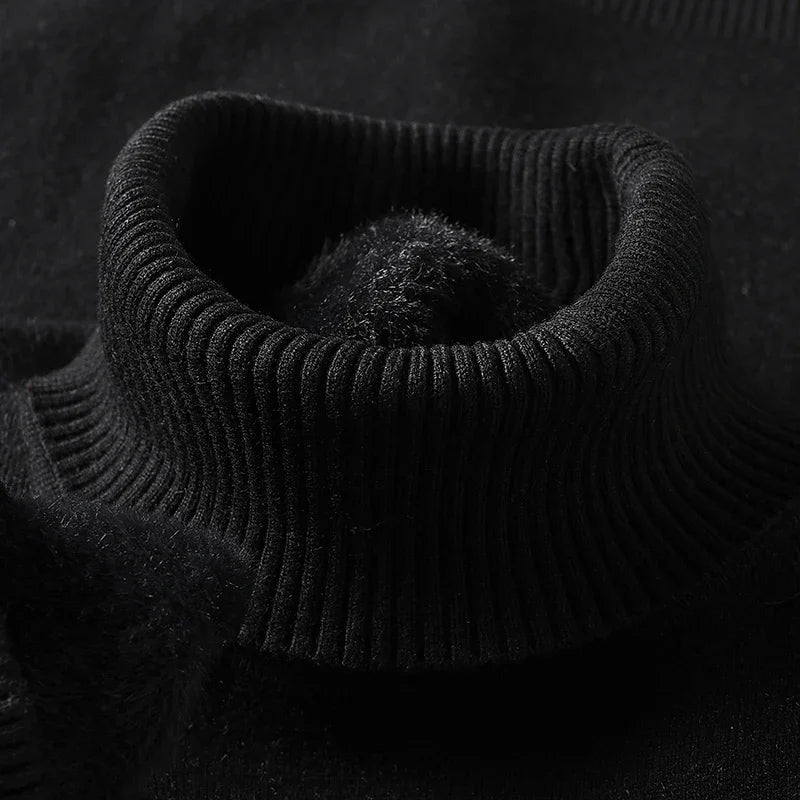 Men's Knit Turtleneck Sweater