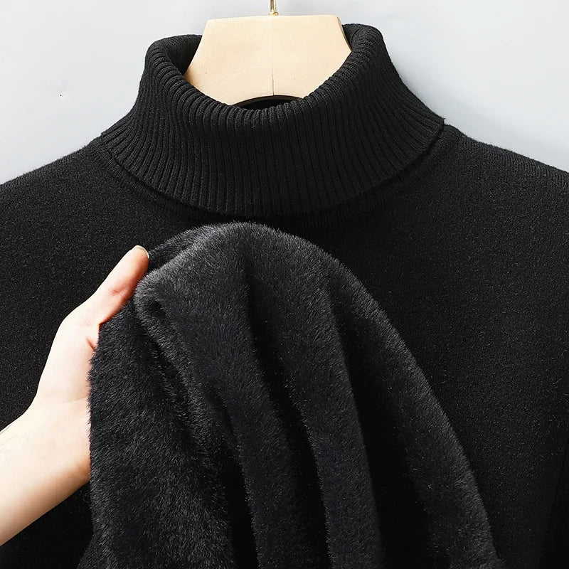 Men's Knit Turtleneck Sweater