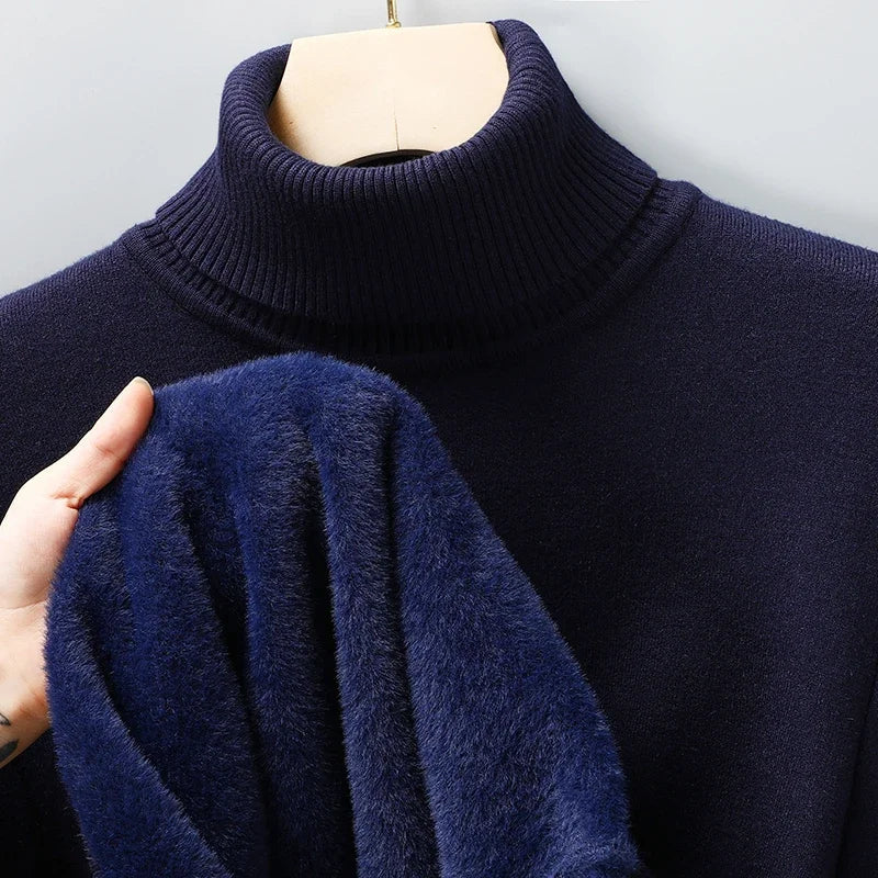 Men's Knit Turtleneck Sweater