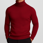 Men's Knit Turtleneck Sweater