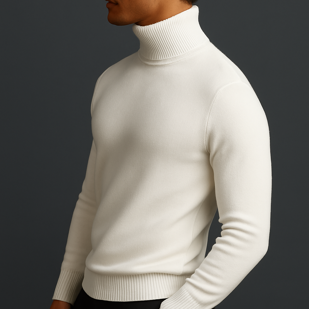 Men's Knit Turtleneck Sweater