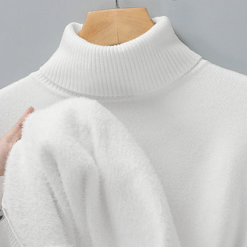 Men's Knit Turtleneck Sweater