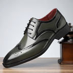 Men's Lace-Up Brogue Oxford Shoes