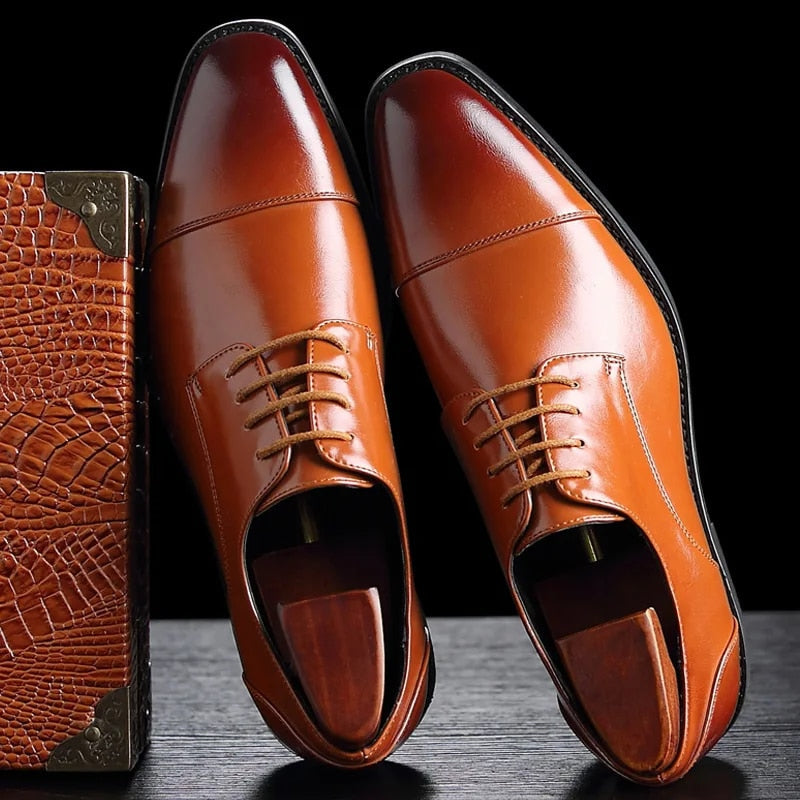 Men's Lace-Up Cap Toe Shoes