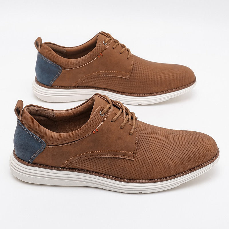 Men's Lace-up Closure Derby Shoes