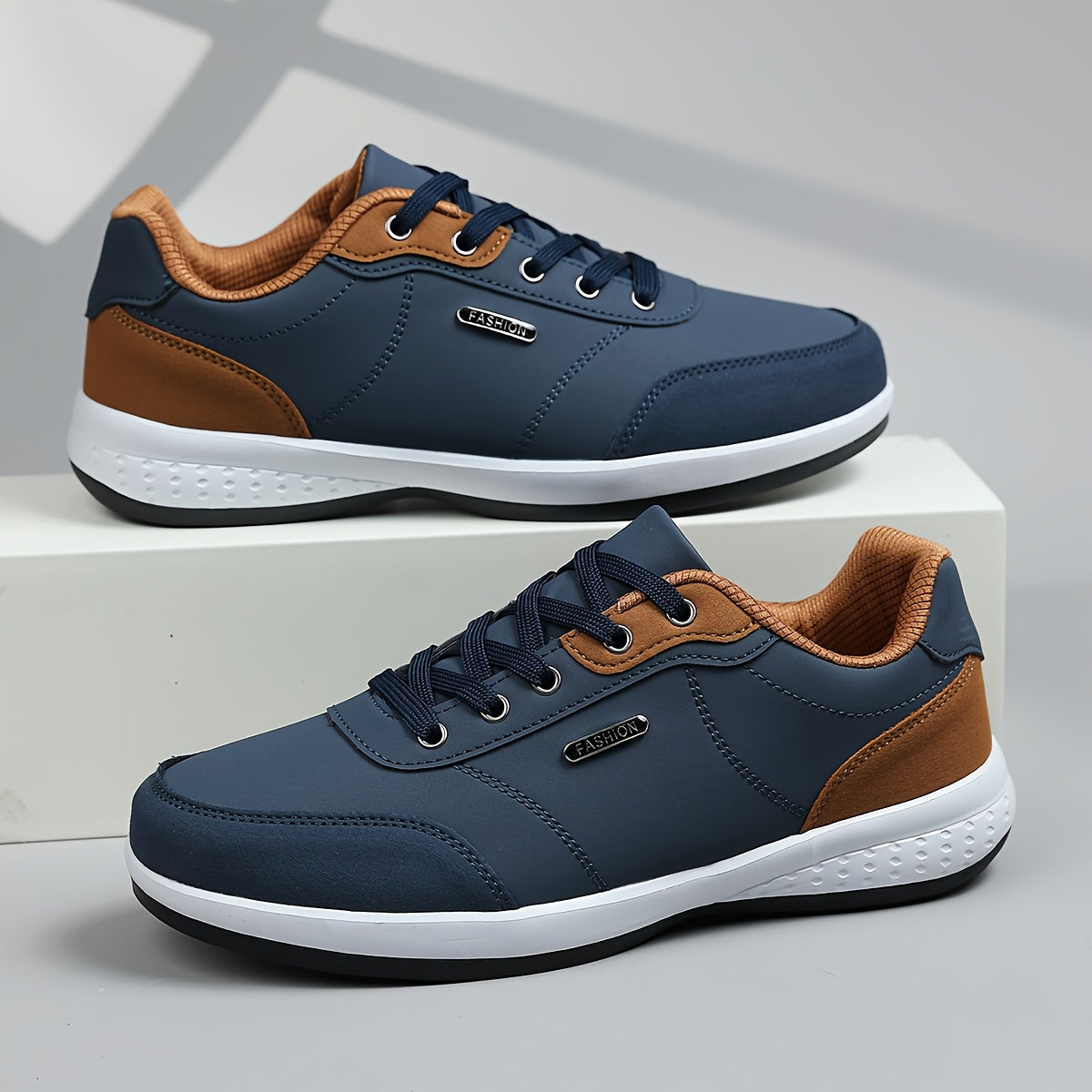 Men's Lace-Up Contrast Sneakers