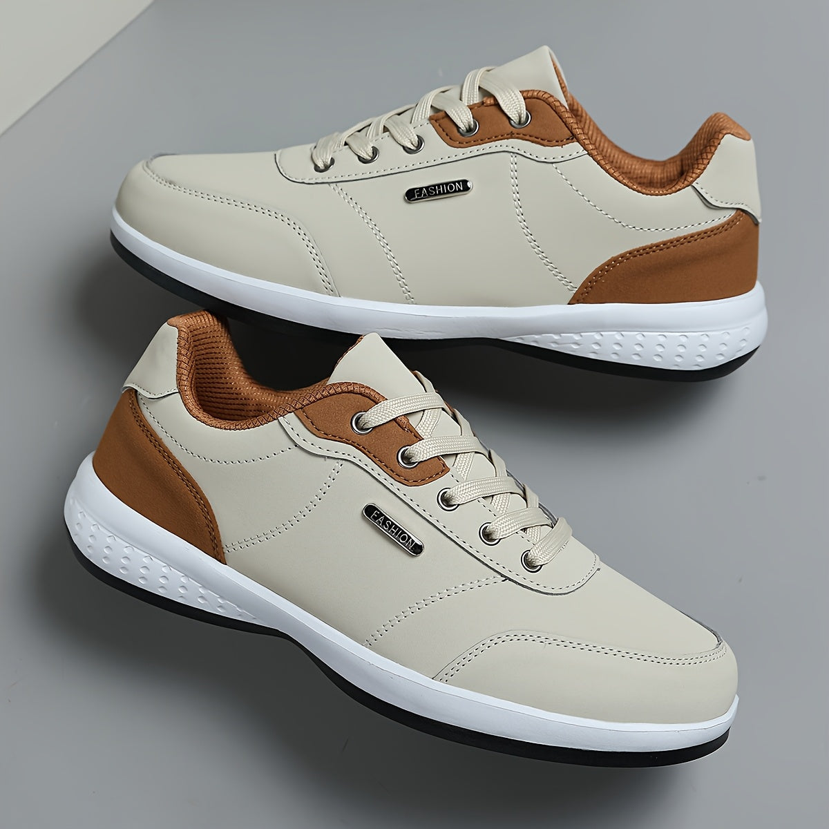 Men's Lace-Up Contrast Sneakers