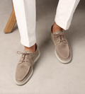 Men’s Lace-Up Derby Shoes with Apron Toe