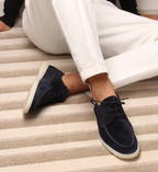Men’s Lace-Up Derby Shoes with Apron Toe