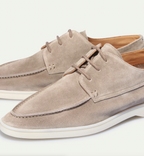 Men’s Lace-Up Derby Shoes with Apron Toe