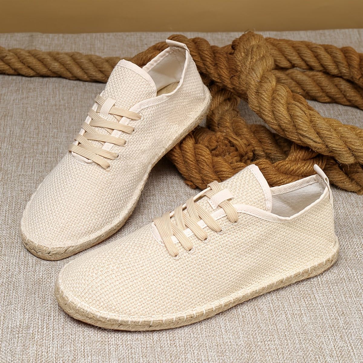 Men's Lace-Up Espadrille Shoes