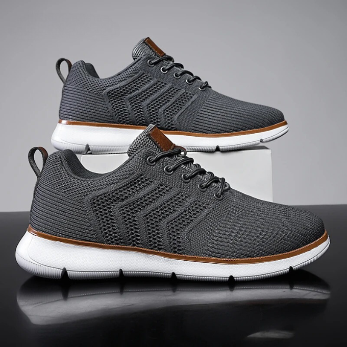 Men's Lace-Up Knit Sneakers