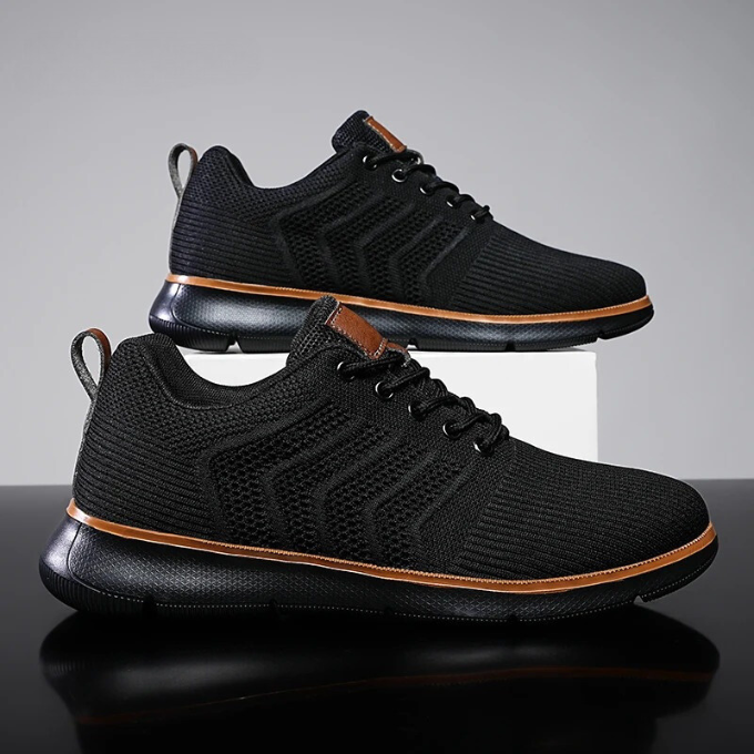 Men's Lace-Up Knit Sneakers