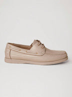 Men's Lace-Up Moc Toe Boat Shoes