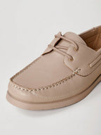 Men's Lace-Up Moc Toe Boat Shoes