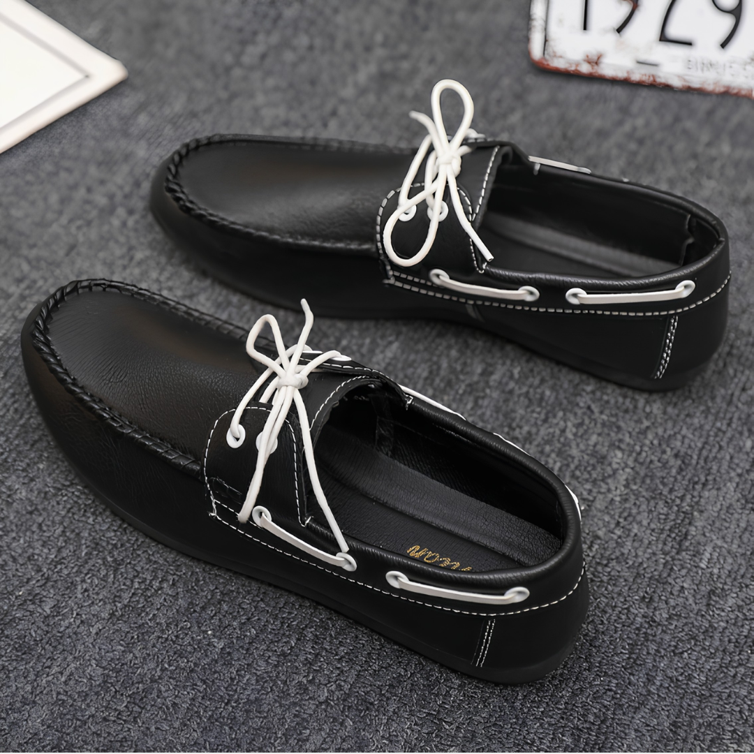 Men's Lace-Up Moc Toe Loafers