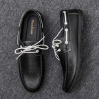 Men's Lace-Up Moc Toe Loafers