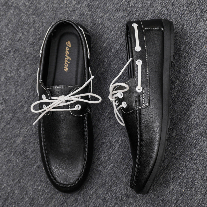 Men's Lace-Up Moc Toe Loafers
