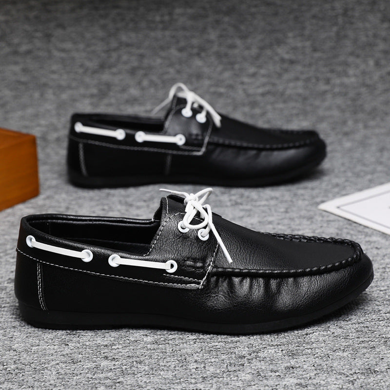 Men's Lace-Up Moc Toe Loafers