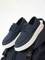 Men's Lace-Up Platform Boat Shoes