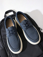 Men's Lace-Up Platform Boat Shoes