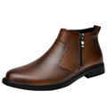 Men's Leather Side-Zip Boots