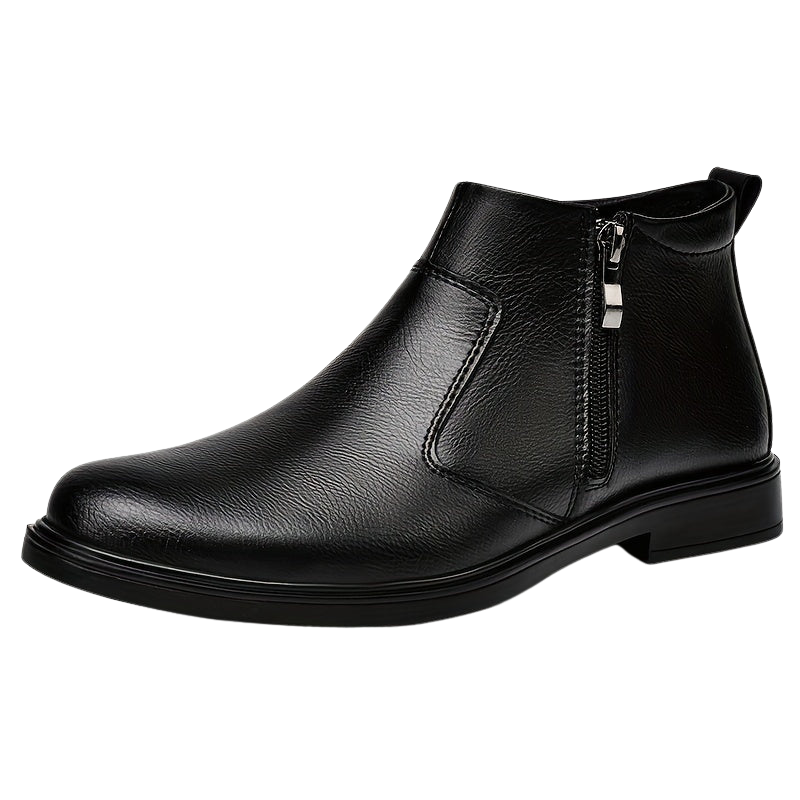 Men's Leather Side-Zip Boots