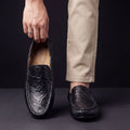 Men's Leather Apron-Toe Loafers