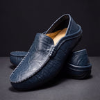 Men's Leather Apron-Toe Loafers