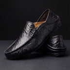 Men's Leather Apron-Toe Loafers
