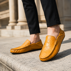 Men's Leather Apron-Toe Loafers