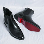 Men's Leather Cap-Toe Chelsea Boots