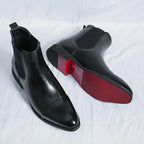 Men's Leather Cap-Toe Chelsea Boots