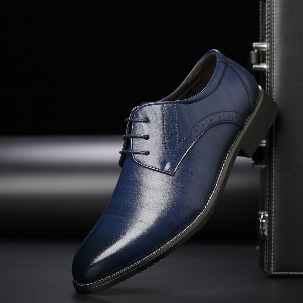 Men's Leather Derby Dress Shoes