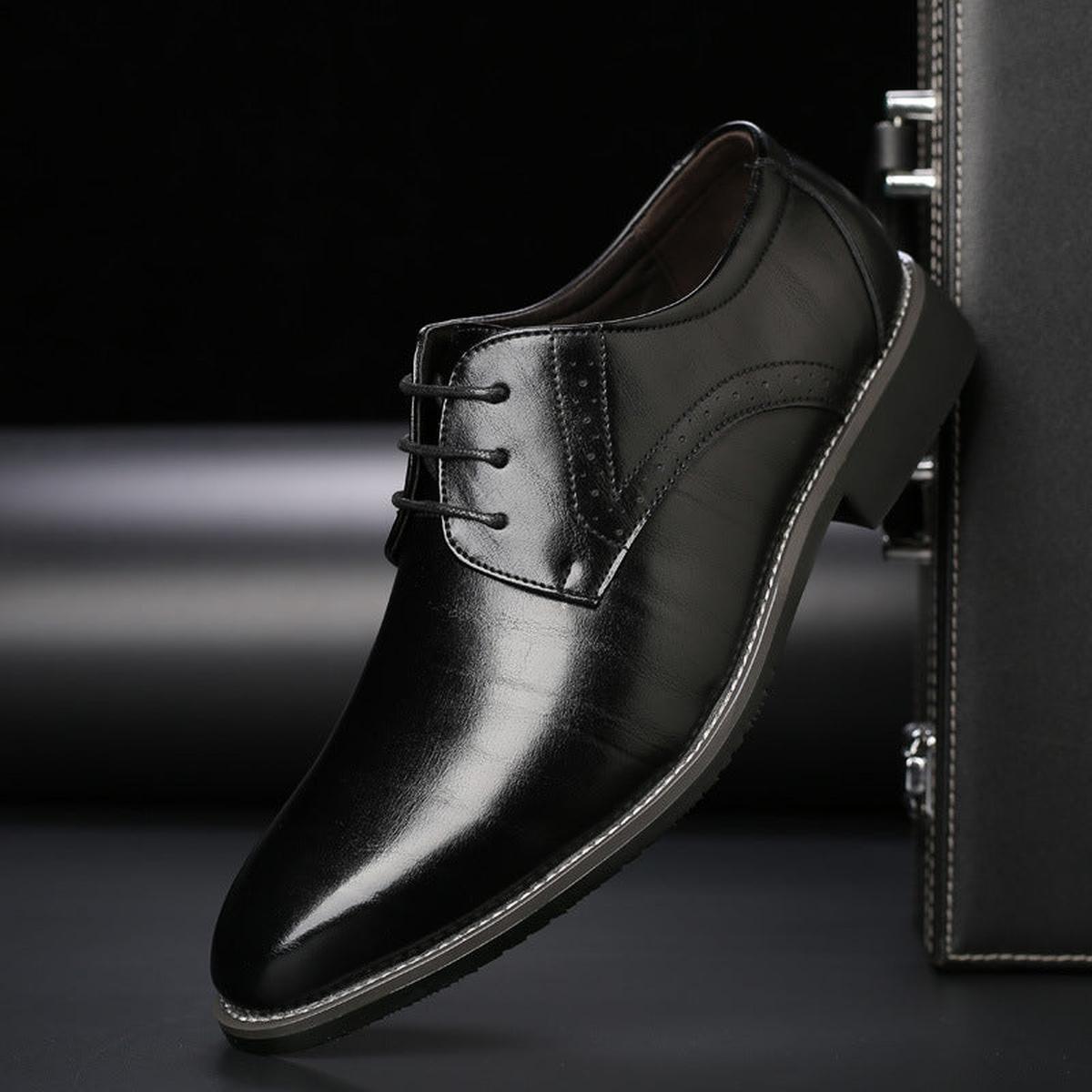 Men's Leather Derby Dress Shoes