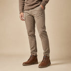 Men's Leather Faux-Fur-Lined Lace-Up Ankle Boots