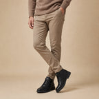 Men's Leather Faux-Fur-Lined Lace-Up Ankle Boots