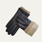 Men's Leather-Look Winter Gloves