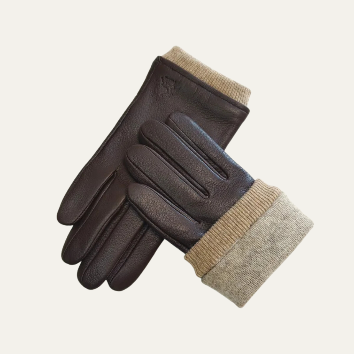 Men's Leather-Look Winter Gloves