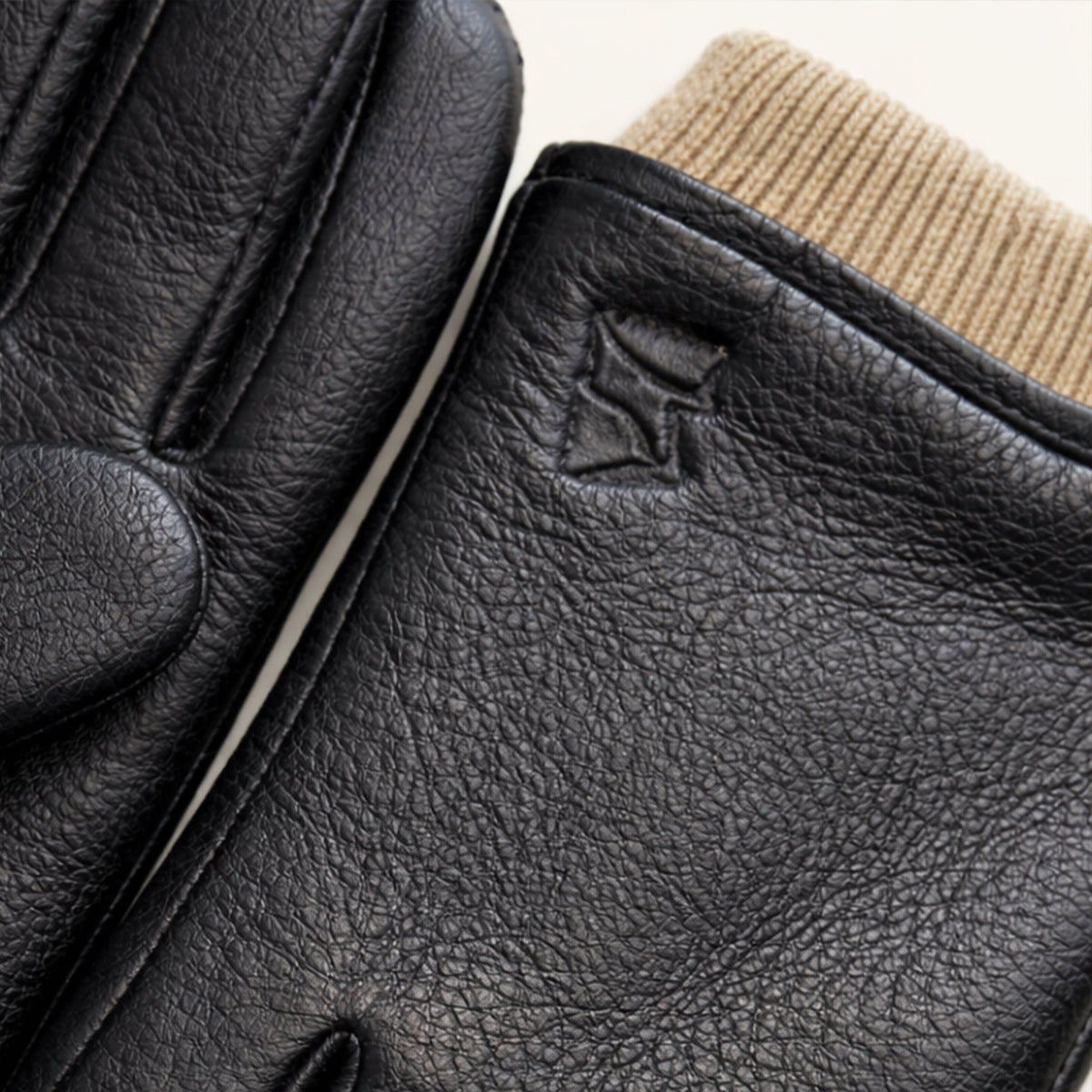 Men's Leather-Look Winter Gloves