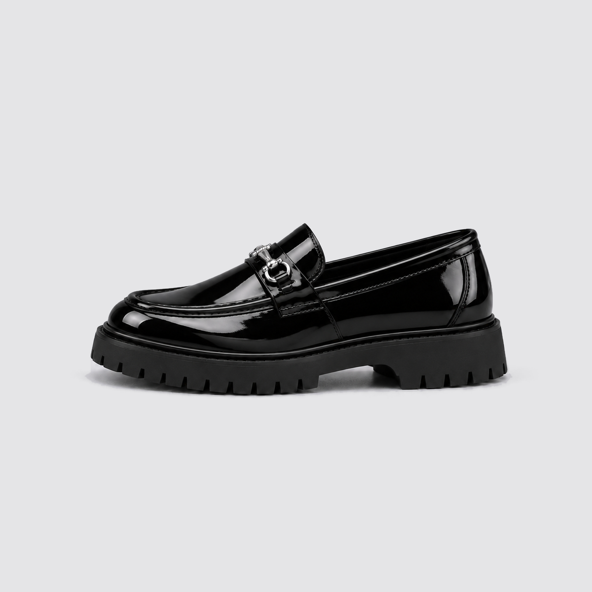 Men's Leather Lug Sole Bit Loafers