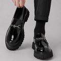 Men's Leather Lug Sole Bit Loafers