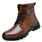 Men's Leather Lug Sole Boots