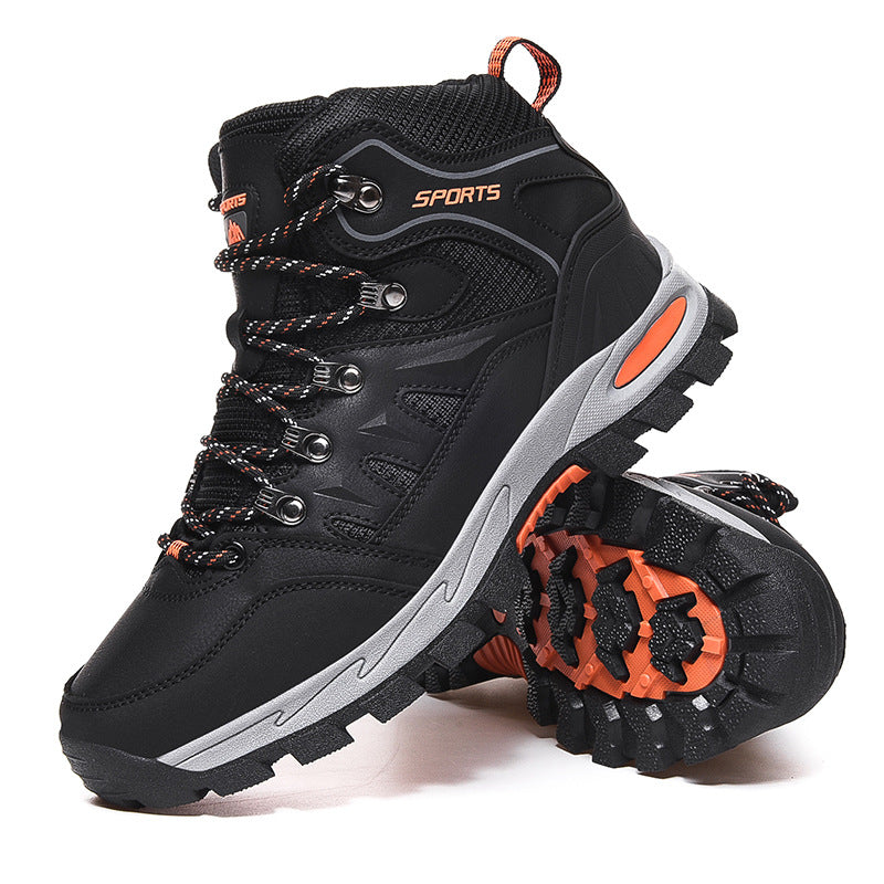 Men's Leather Lug Sole Hiking Boots