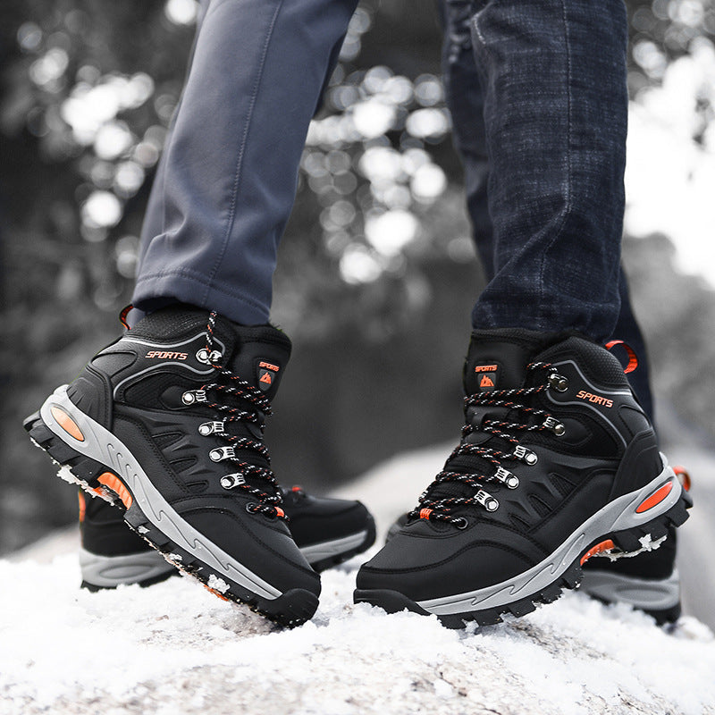 Men's Leather Lug Sole Hiking Boots
