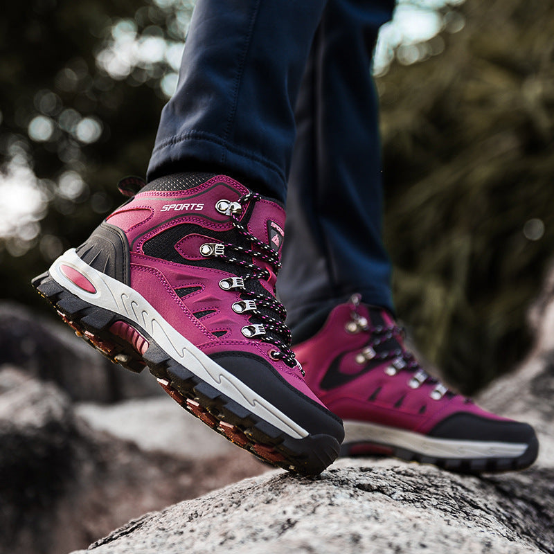 Men's Leather Lug Sole Hiking Boots