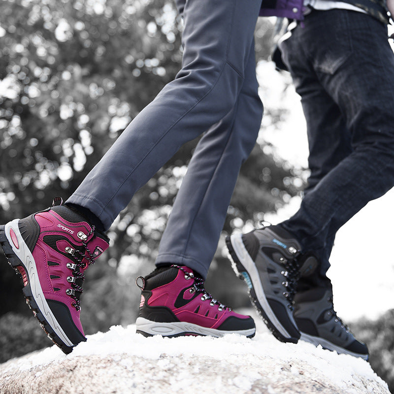 Men's Leather Lug Sole Hiking Boots