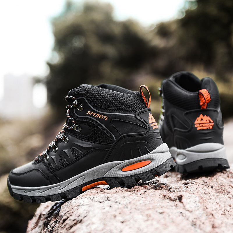 Men's Leather Lug Sole Hiking Boots