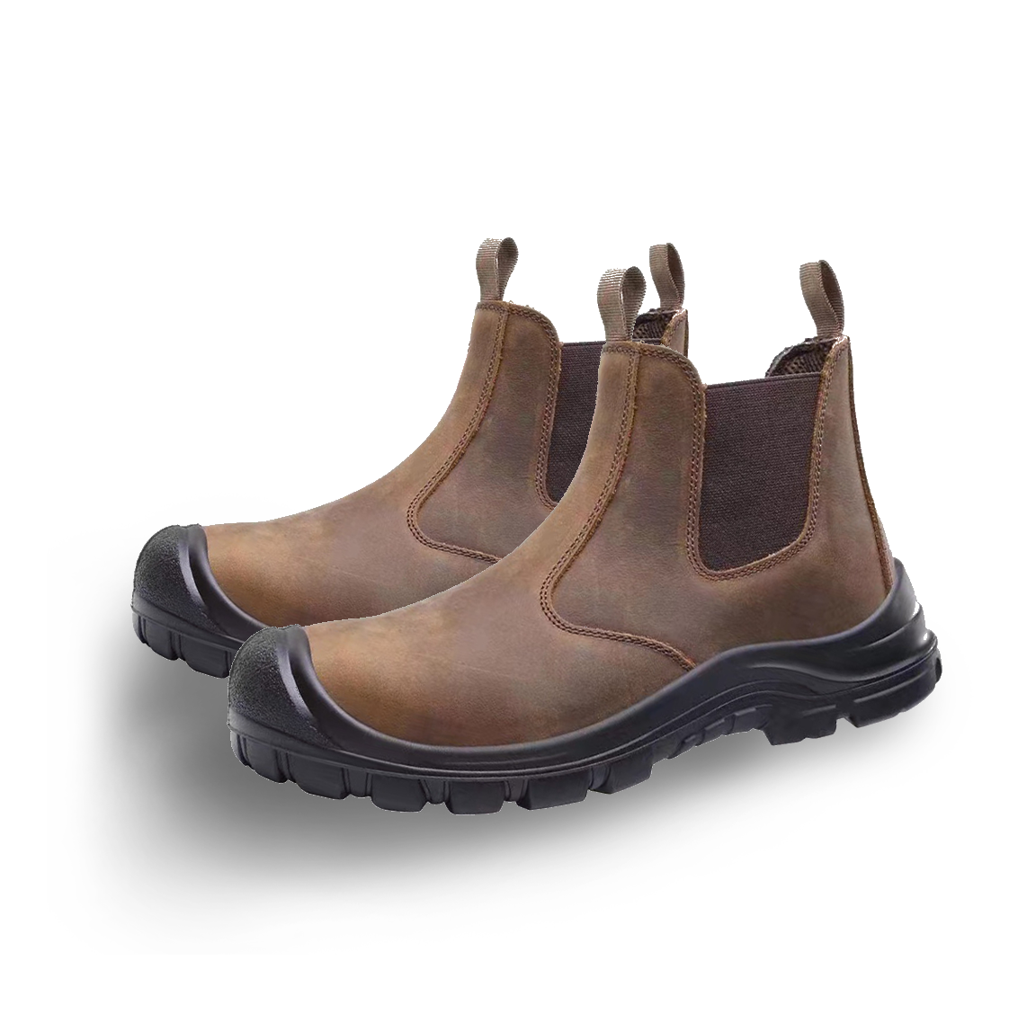 Men's Leather Pull-On Chelsea Boots