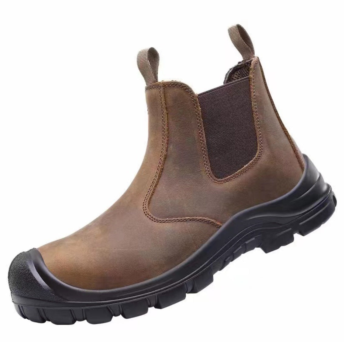 Men's Leather Pull-On Chelsea Boots